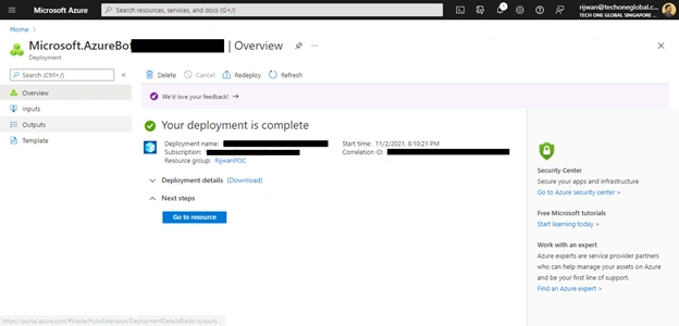 Create Azure Bot Service