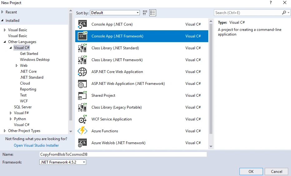 Create Azure Data Factory and Pipeline using .NET SDK 