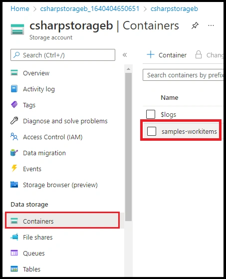 Blob Trigger in Azure Portal