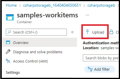 Blob Trigger in Visual Studio