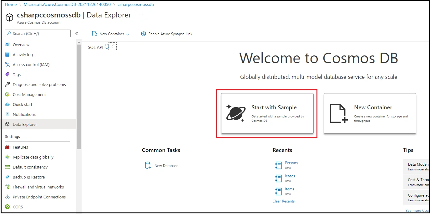 Cosmos Trigger in Visual Studio