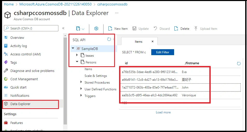 Cosmos Trigger in Visual Studio