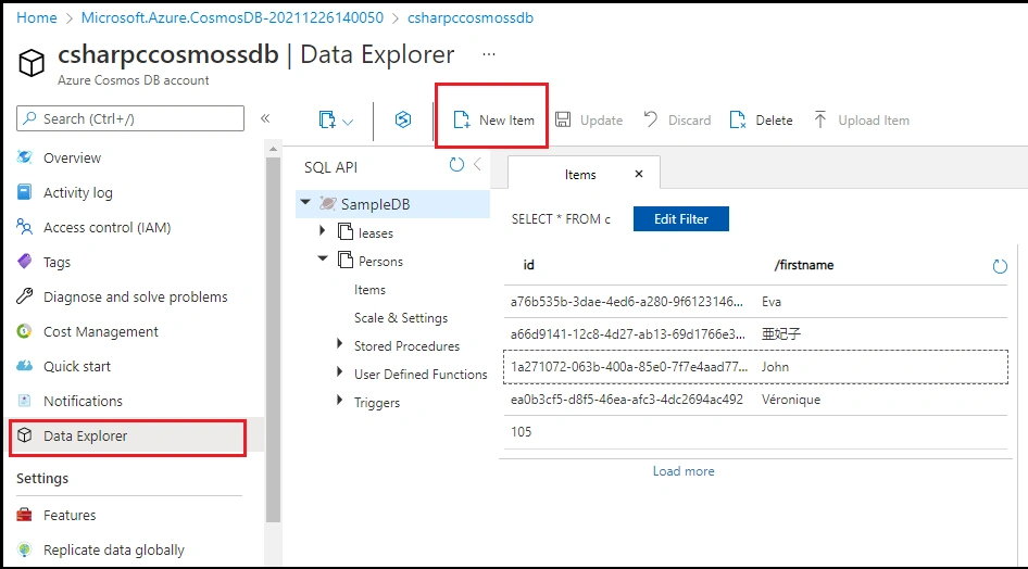 Cosmos Trigger in Visual Studio