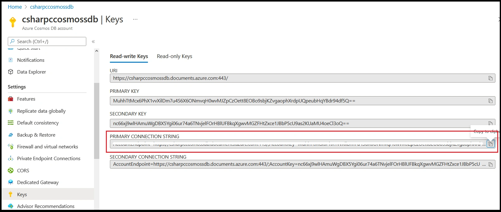Cosmos Trigger in Visual Studio