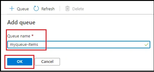 Queue Trigger in Visual Studio