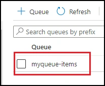 Queue Trigger in Visual Studio