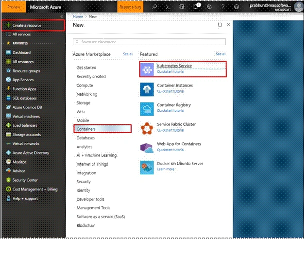 Create Azure Kubernetes Service (AKS) Cluster