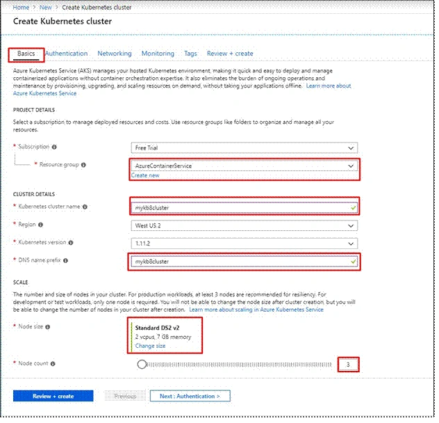 Create Azure Kubernetes Service (AKS) Cluster