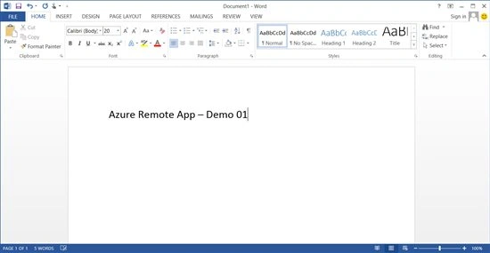 Word app