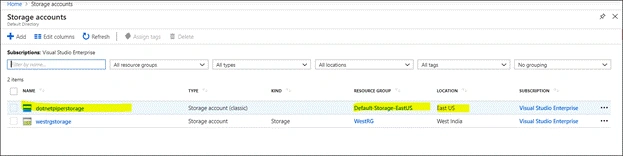 Create Azure Storage Account and Container using PowerShell