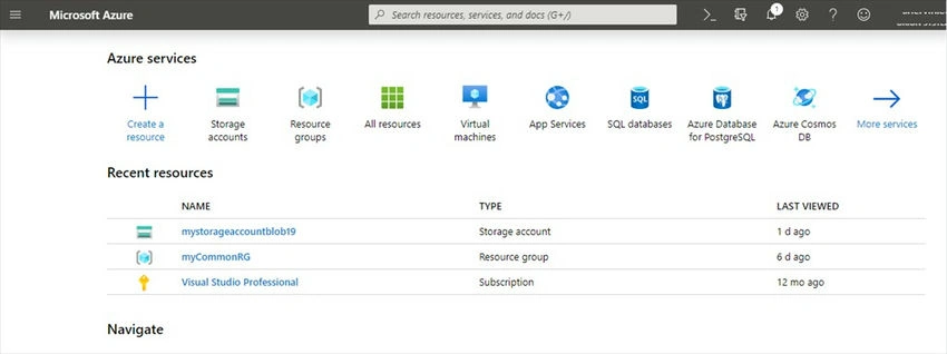 Azure portal