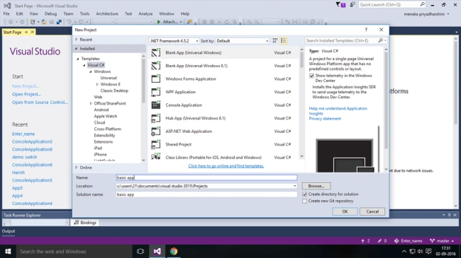 basic windows app