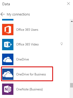 Create Blank PowerApps With Excel As Data Source