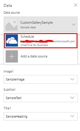 Create Blank PowerApps With Excel As Data Source