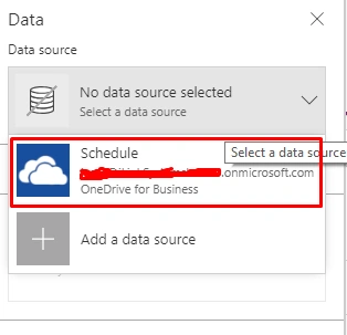 Create Blank PowerApps With Excel As Data Source