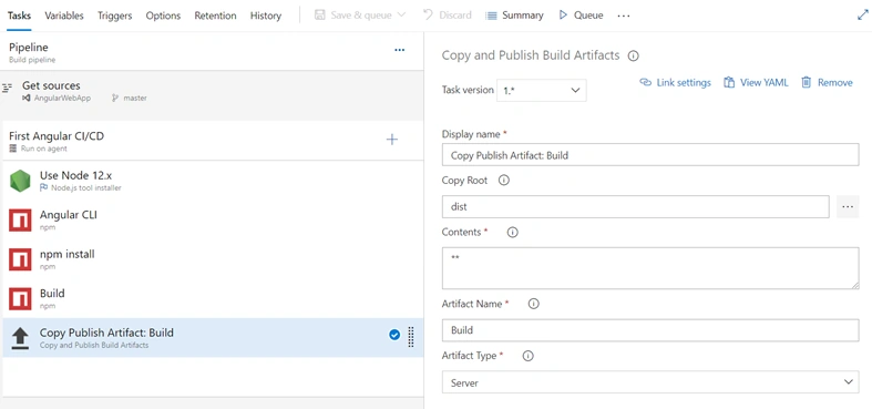 Publish Build Artifacts