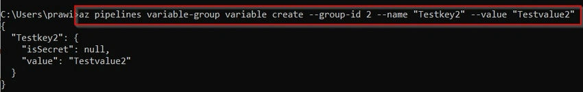 Pipelines variable group