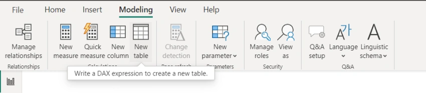 Create Caledar Table using DAX