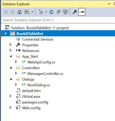 Create Chatbot Using Microsoft's Bot Framework And Dialogflow API - (Bot using Microsoft's Bot Framework)