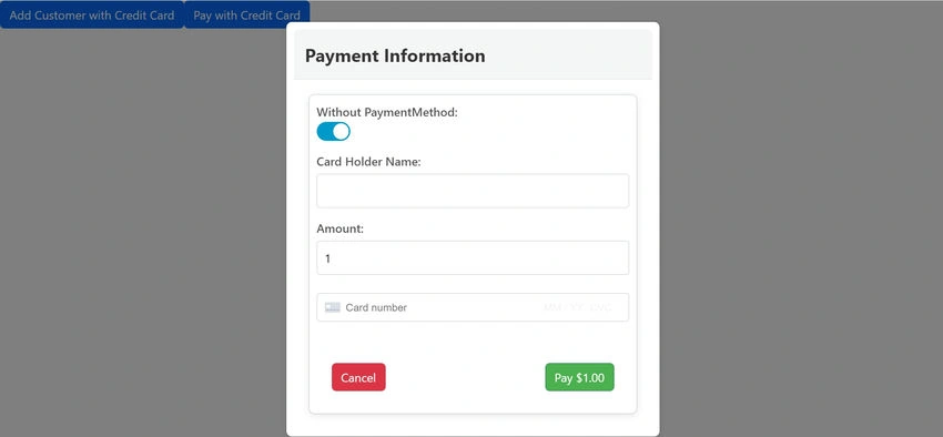 Sample UI