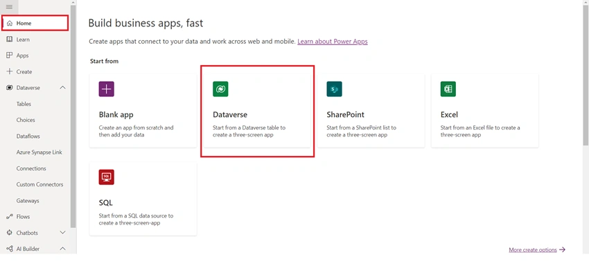 Create Dataverse Expense Details Table and build simple PowerApp using that table