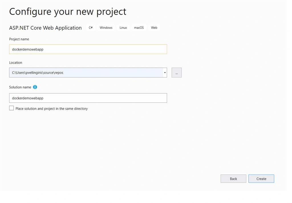 Create Docker Image For Simple Web Application And Hosting Using Visual Studio .NET Core