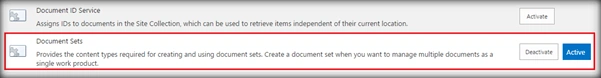 Document sets