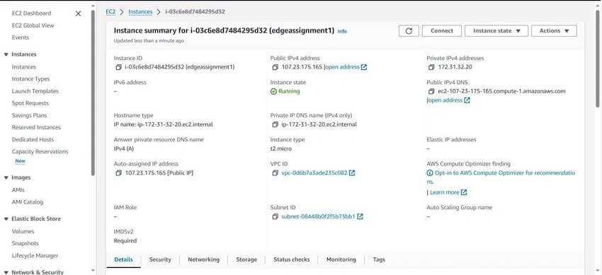 EC2 Instance Summary