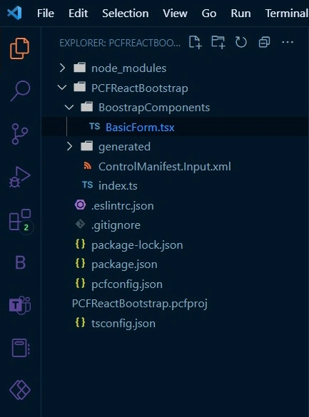 Structure for components