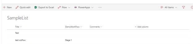 SharePoint site contents