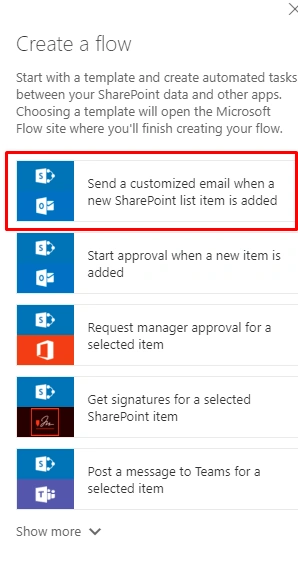Send customized email