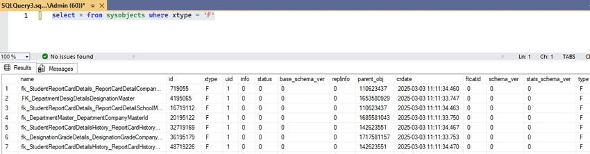 Foreign key in database