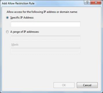 FTP IPv4 Address and Domain Restrictions