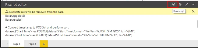 Create Gantt Chart To Show Duration Between Start Time And End Time Using R Within Power BI