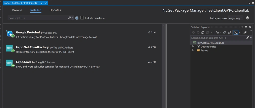 Create gRPC Consolse And WorkerService Client Applications