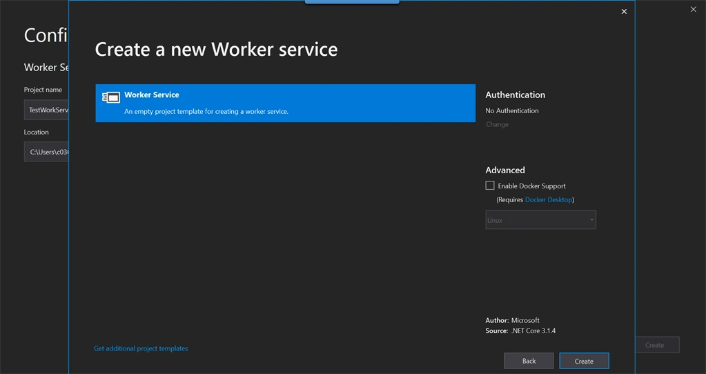 Create gRPC Consolse And WorkerService Client Applications
