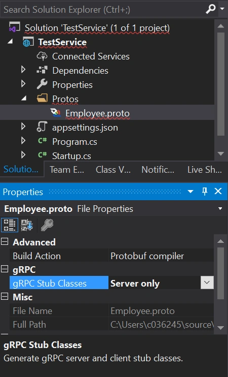Create gRPC Server Application With .Net Core
