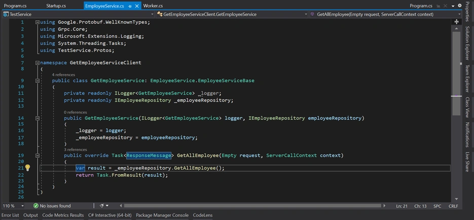 Create gRPC Server Application With .Net Core