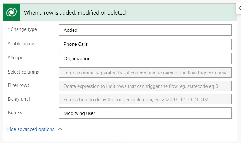 App notification on new call