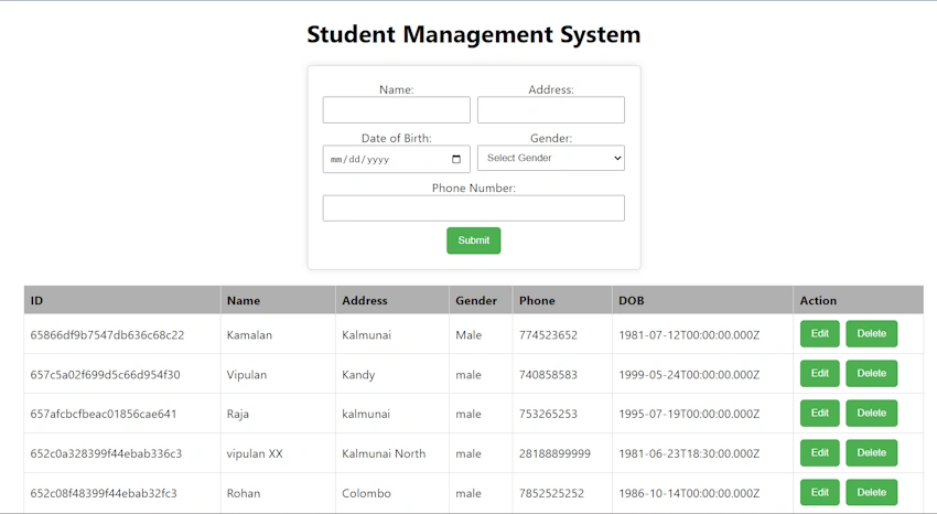 Student management system