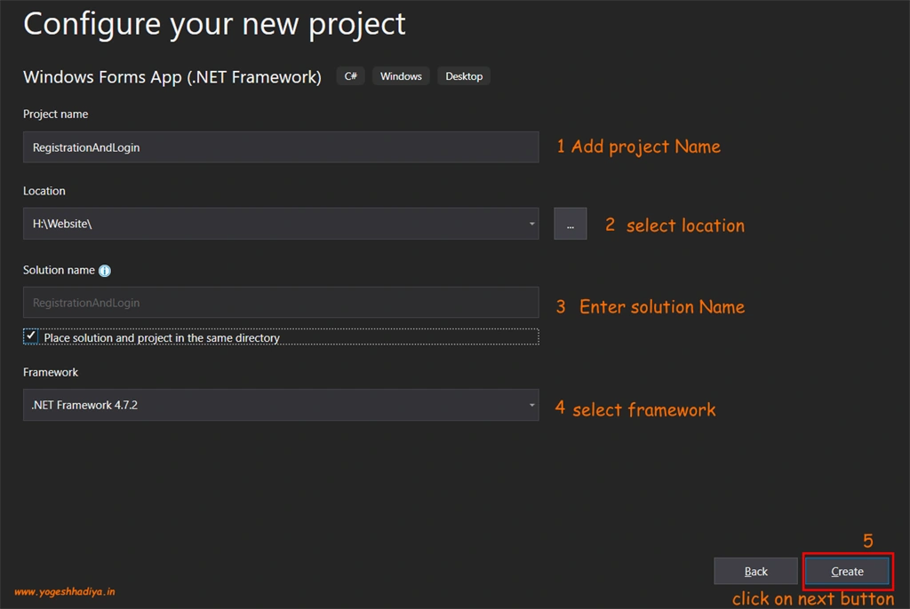 Create Login(Sign In) And Registration (Sign Up) Form In C# Windows Form With Database
