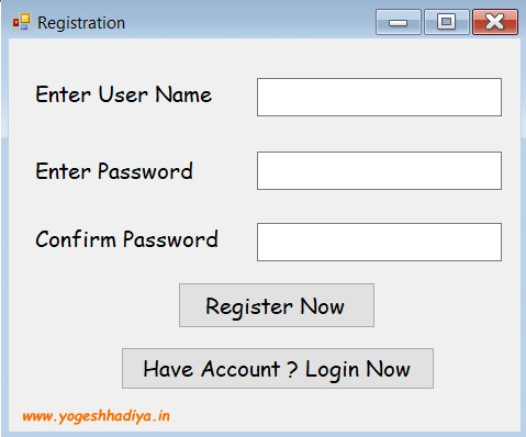 Create Login(Sign In) And Registration (Sign Up) Form In C# Windows Form With Database