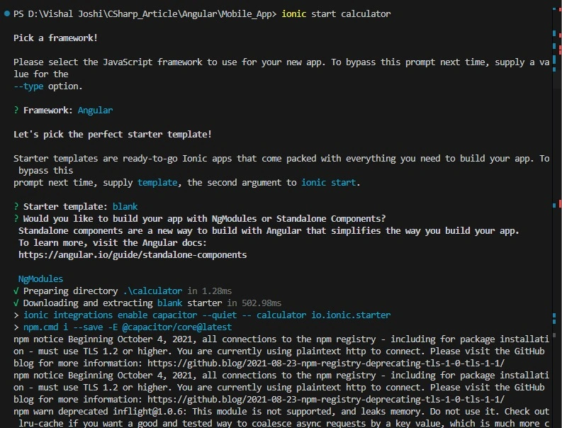 Create Application