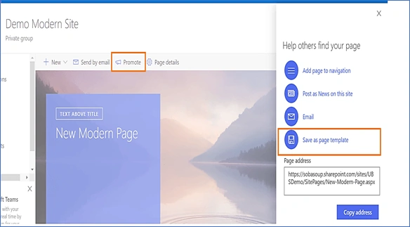 Create Modern Page