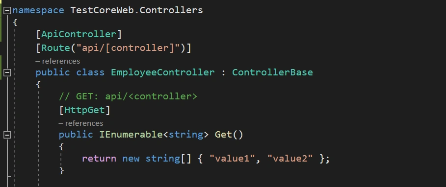 Create .Net Core API Application