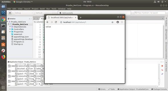 Create .NET Core Web API (C#) In MonoDevelop On Ubuntu 18.04
