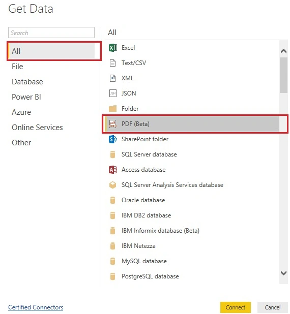 Select pdf