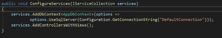 CRUD with ASP.NET Core