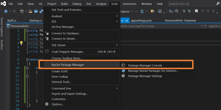 CRUD with ASP.NET Core