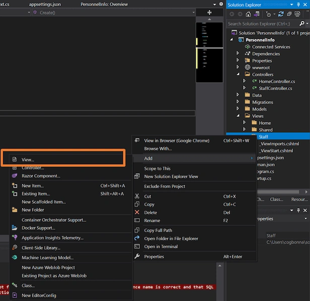 CRUD with ASP.NET Core